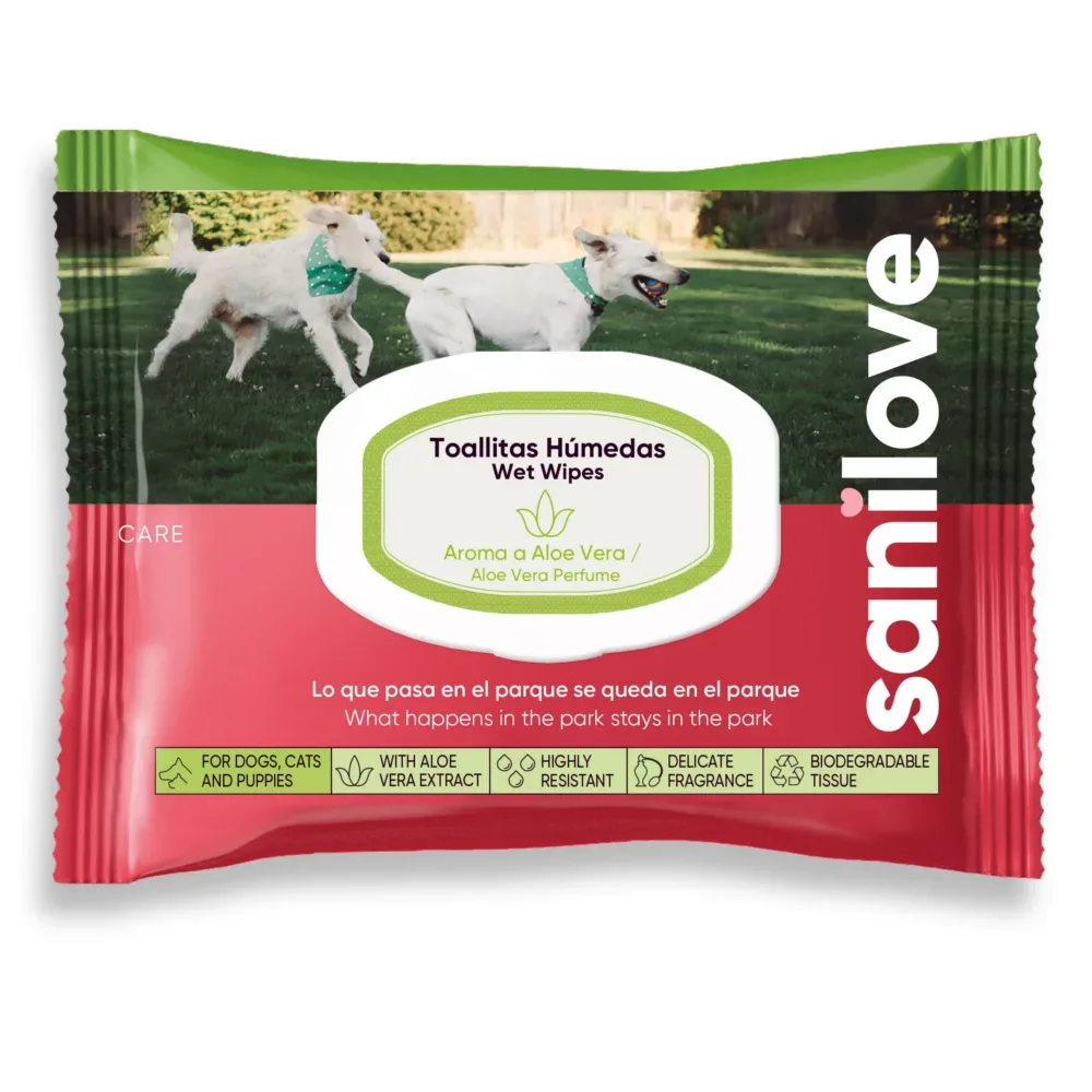 Sanilove Wipes Aloe Vera - Sparpaket: 2 x 40 Stück