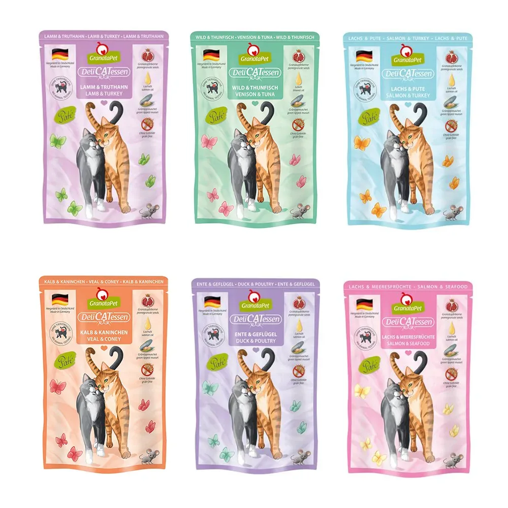 GranataPet DeliCatessen Pouch Probierpakete 6 x 85 g - Probierpaket I
