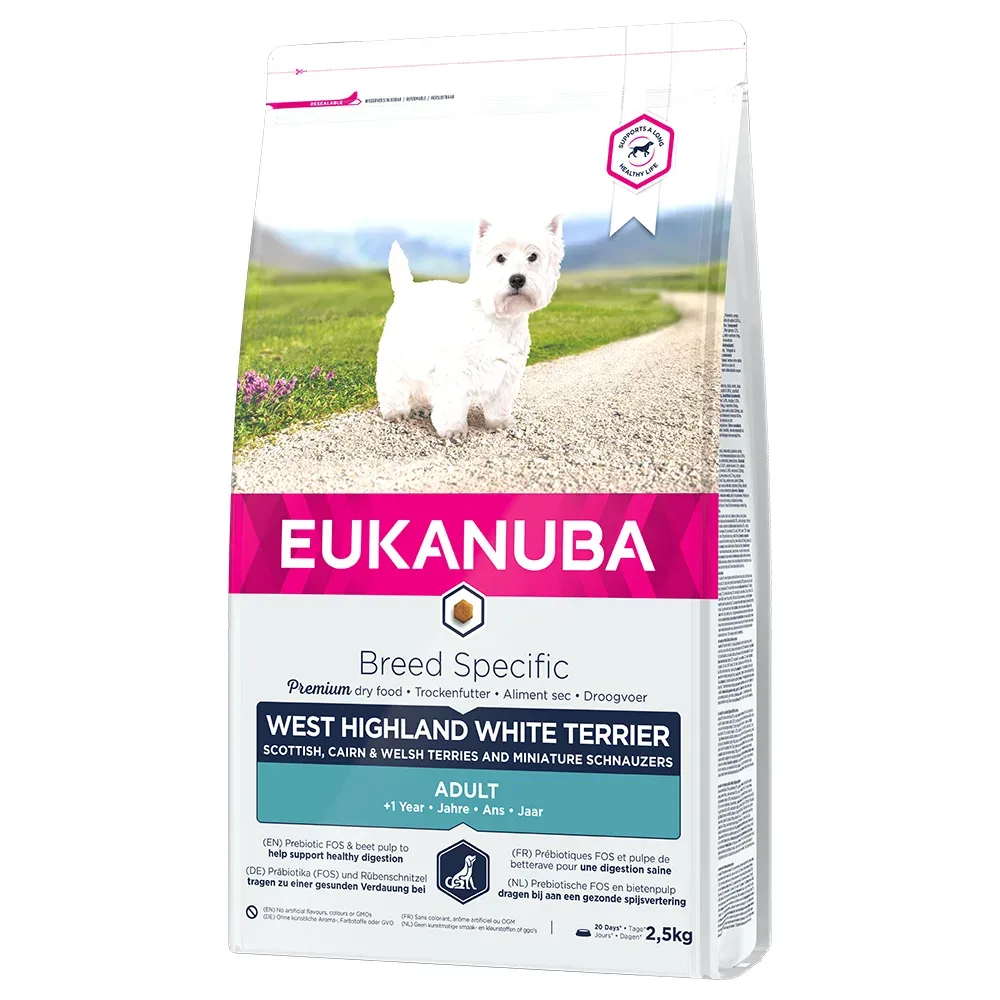 Eukanuba Adult Breed Specific West Highland White Terrier - Sparpaket: 3 x 2,5 kg