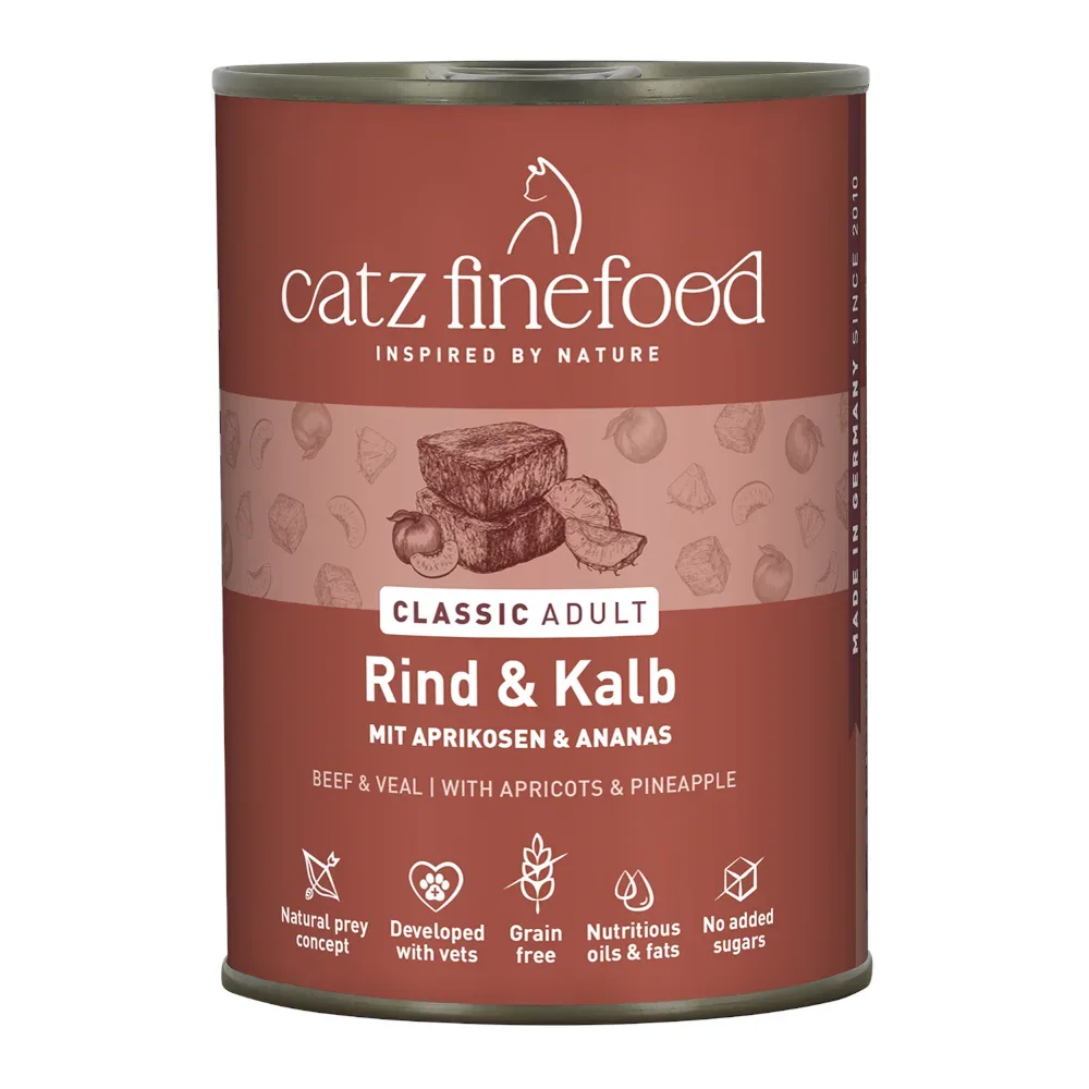 Sparpaket catz finefood 12 x 400 g - Rind & Kalb