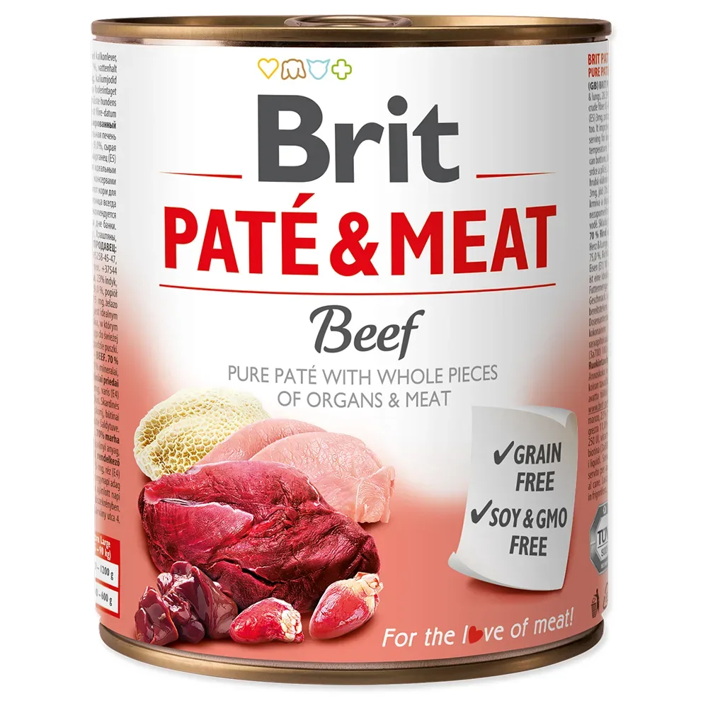 Sparpaket Brit Paté & Meat Adult 24 x 800 g - Rind