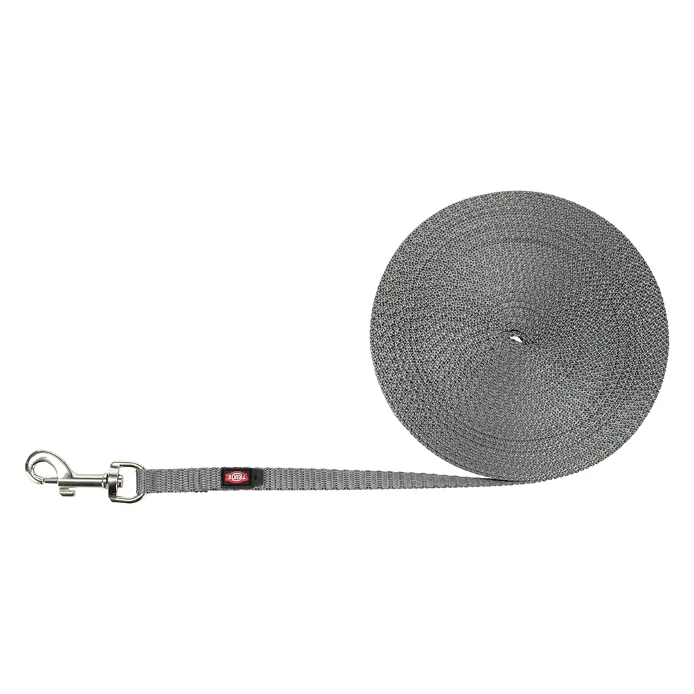 Trixie Schleppleine extra leicht, grafit - 5 m lang, 10 mm breit