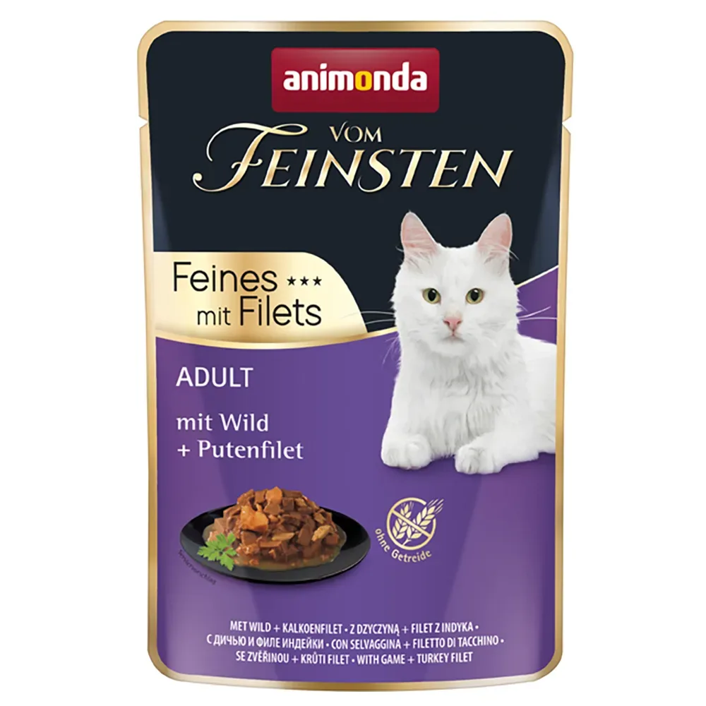 animonda Vom Feinsten Adult 18 x 85 g - mit Wild + Putenfilet