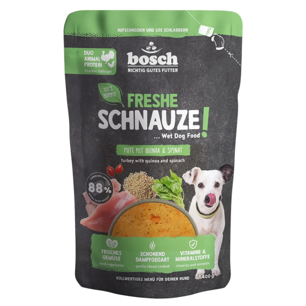 bosch Freshe Schnauze Nassfutter 400 g - Rind mit Hirse und Rote Beete