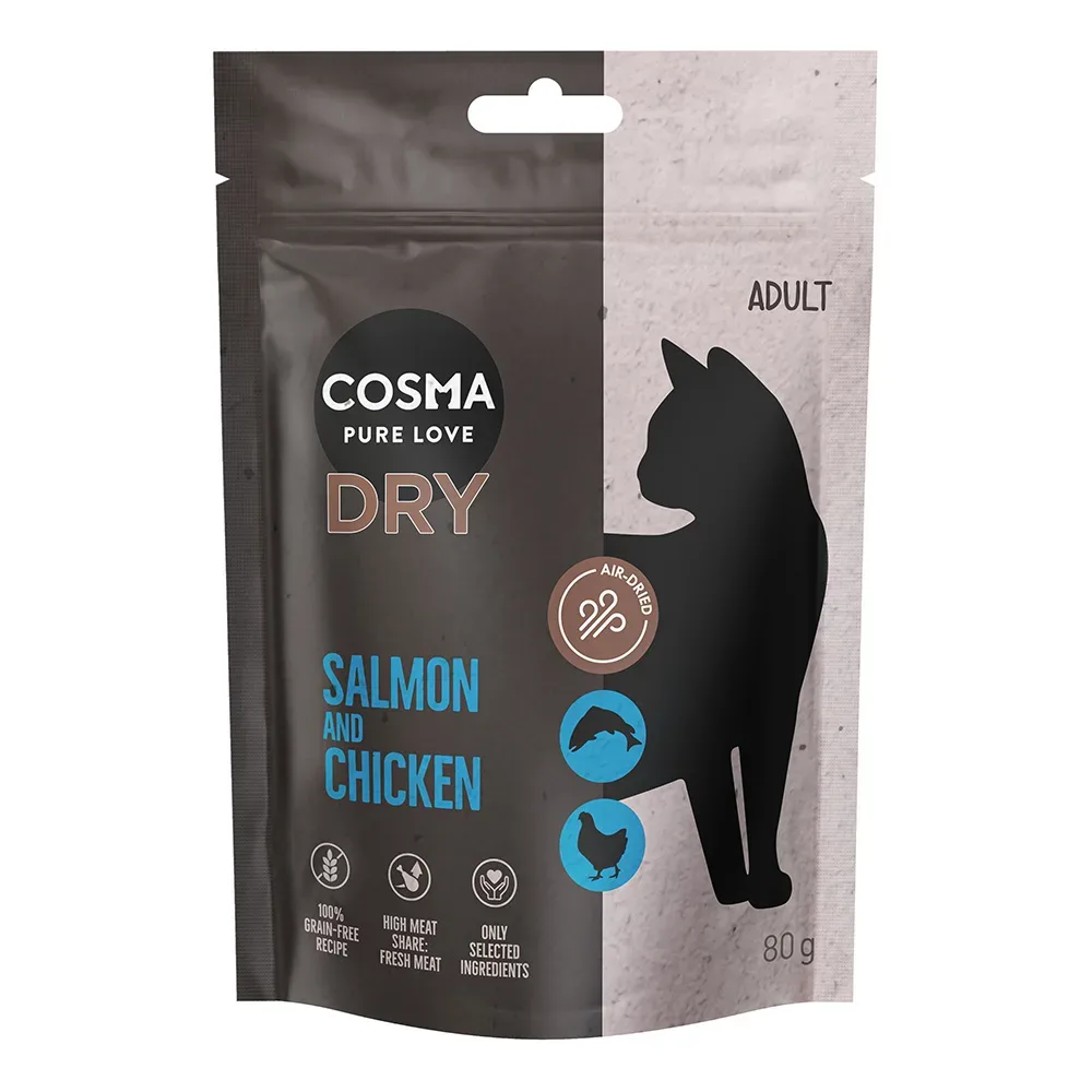 Cosma Air-Dried Trockenfutter Lachs & Huhn Probiergrösse - 80 g