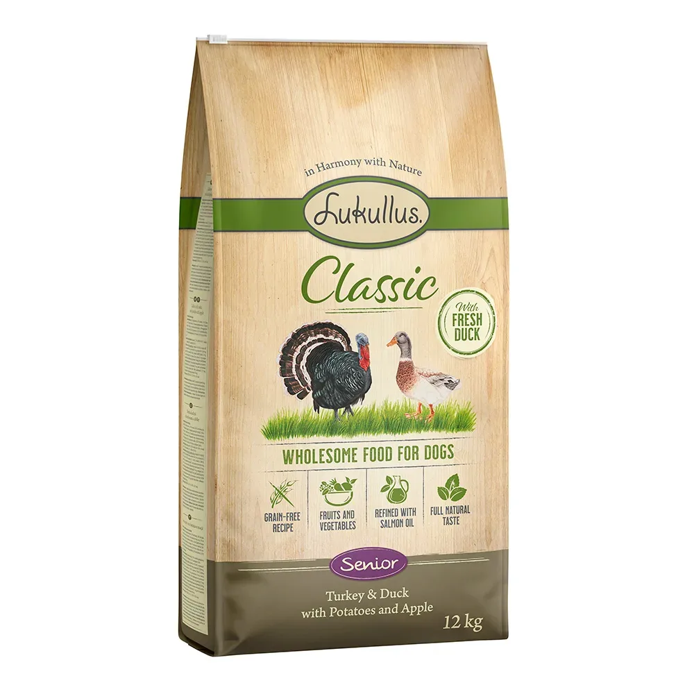 Lukullus Classic Senior Truthahn & Ente - 12 kg neue Rezeptur
