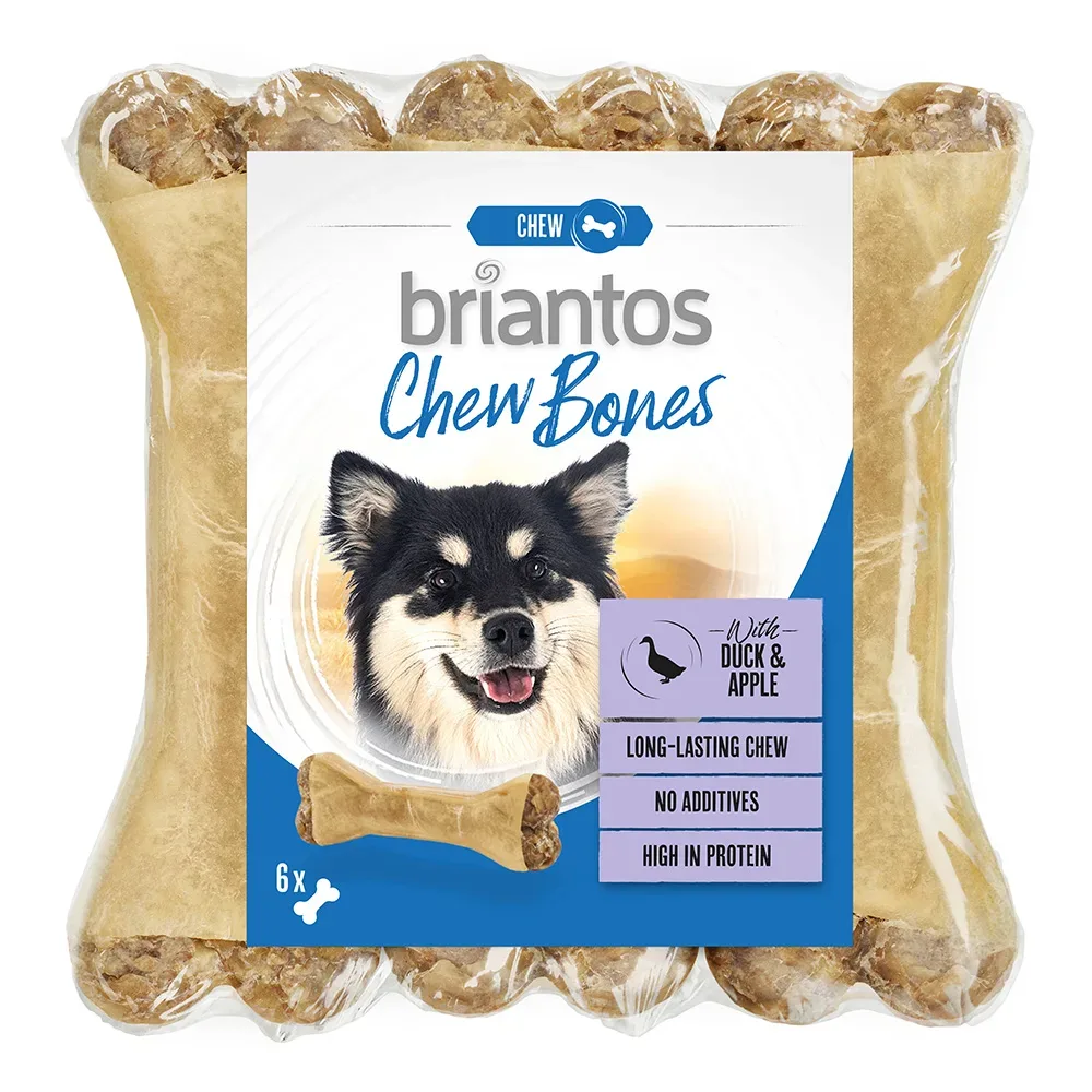 Briantos Chew Bones Ente & Apfel - 12 x 12 cm (660 g)