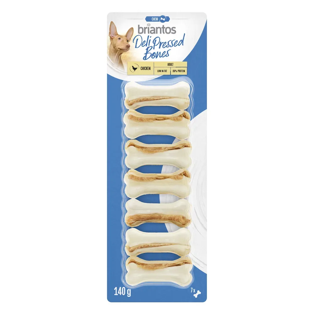 Briantos Deli Bones Gepresst Huhn - 7 x 5 cm (140 g)