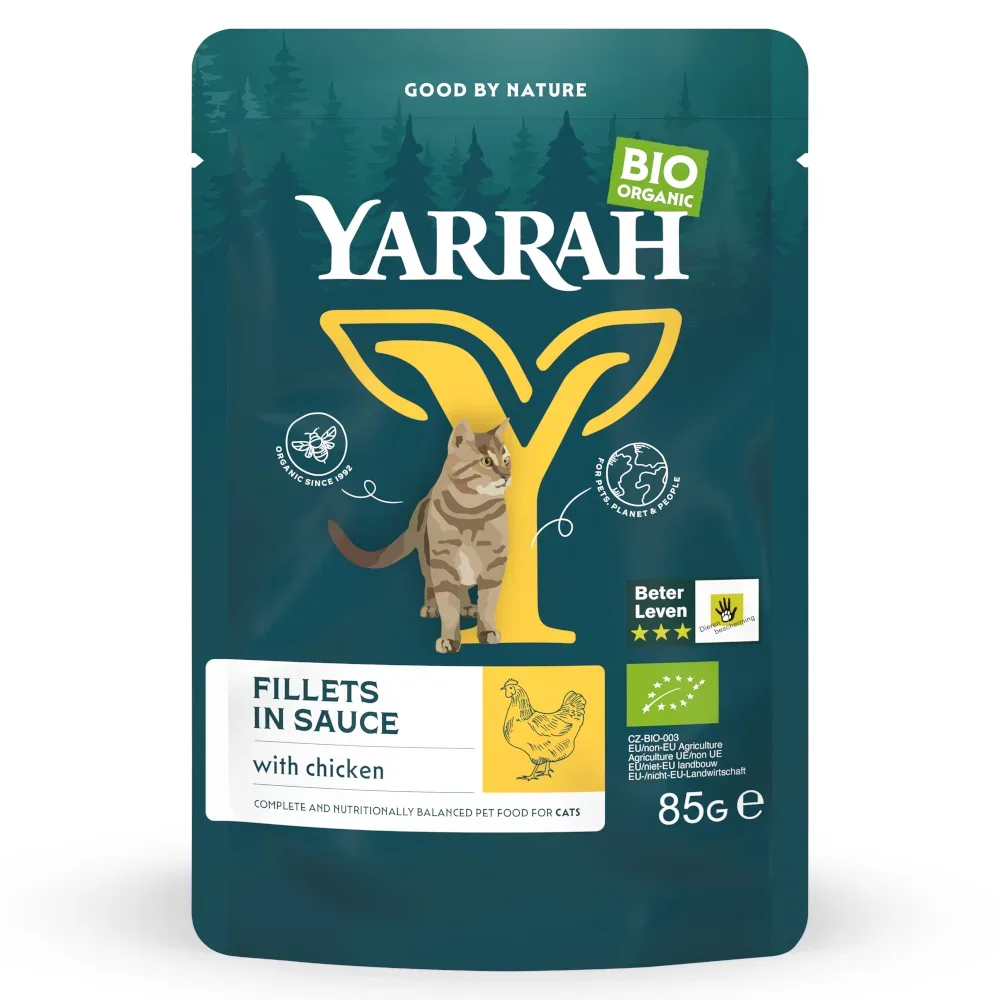 Yarrah Bio Filets in Sosse 14 x 85 g - mit Bio-Huhn
