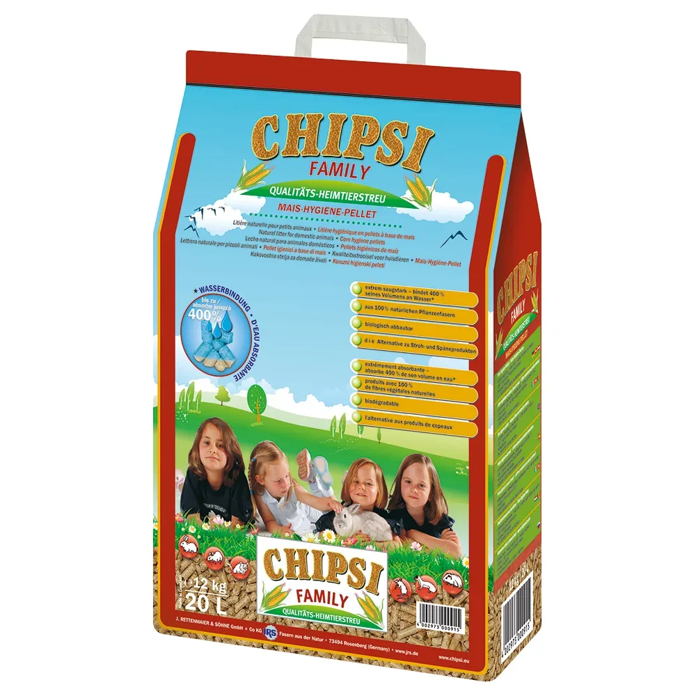 Chipsi Family Mais-Hygiene-Pellets - 20 Liter