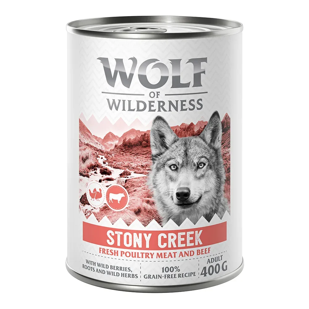 Wolf of Wilderness Adult 1 x 400 g - Geflügel mit Rind - Adult