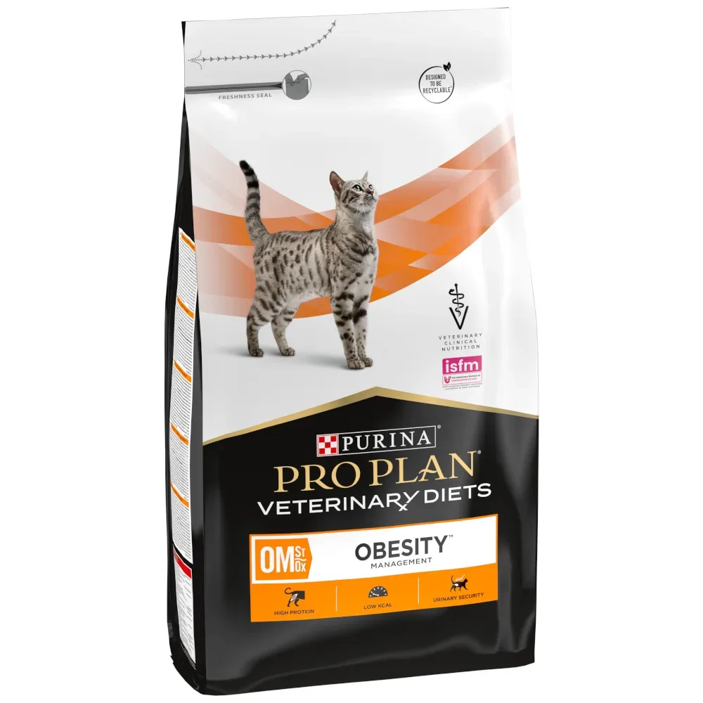 PURINA PRO PLAN Veterinary Diets Feline OM ST/OX - Obesity Management - Sparpaket: 2 x 5 kg