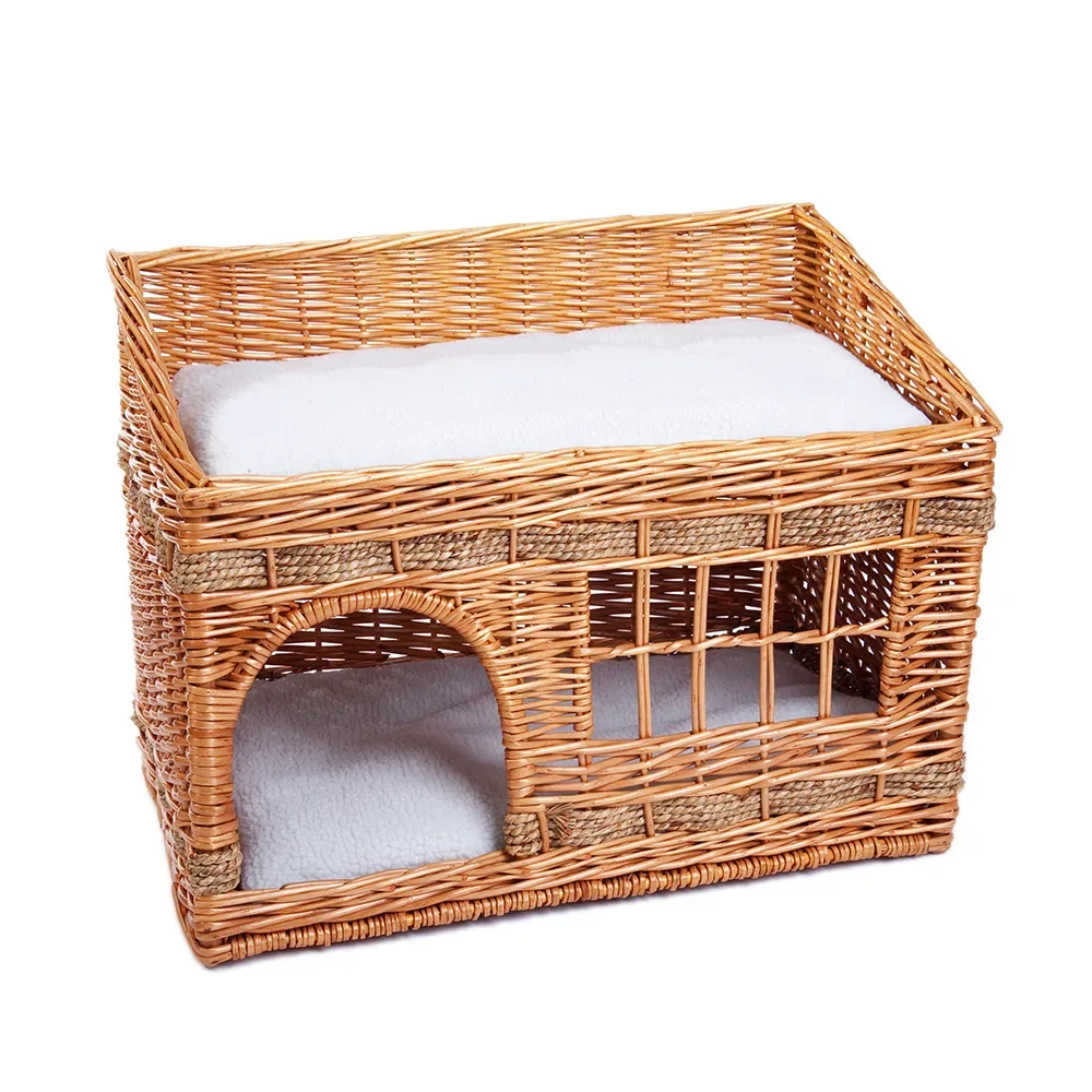 Katzenhaus Pueblo - L 56 x B 36 x H 42 cm - natur