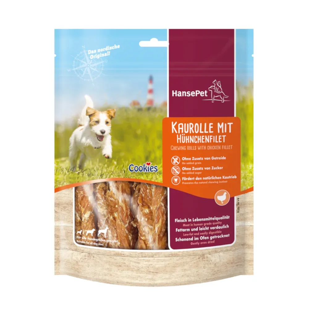 Cookies Delikatess Kaurolle mit Hühnchenfiletstreifen - Sparpaket: 12 x 200 g