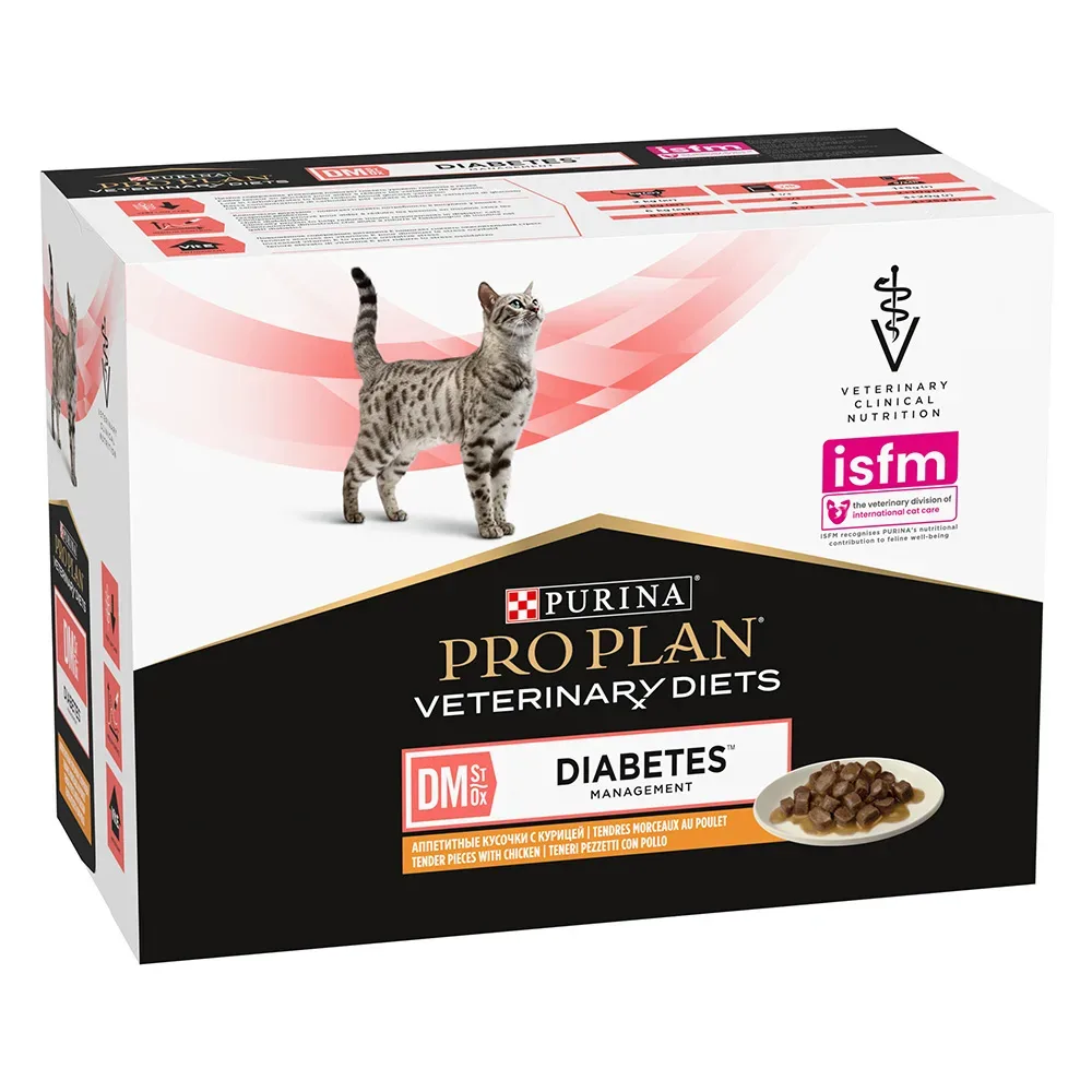 PRO Plan® Veterinary Diets Feline DM St/Ox Diabetes Management Huhn in Soße