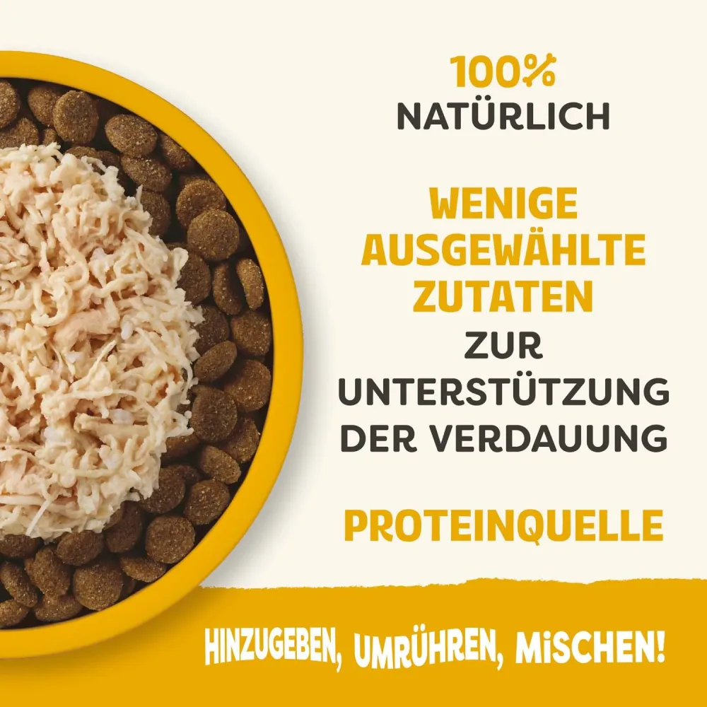 Applaws Taste Toppers Natural in Brühe 12 x 156 g - Huhn mit Schinken