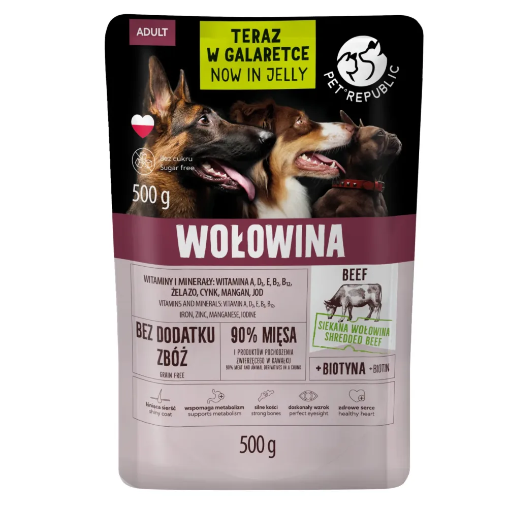 Pet Republic in Gelee 9 x 500 g - Kalb