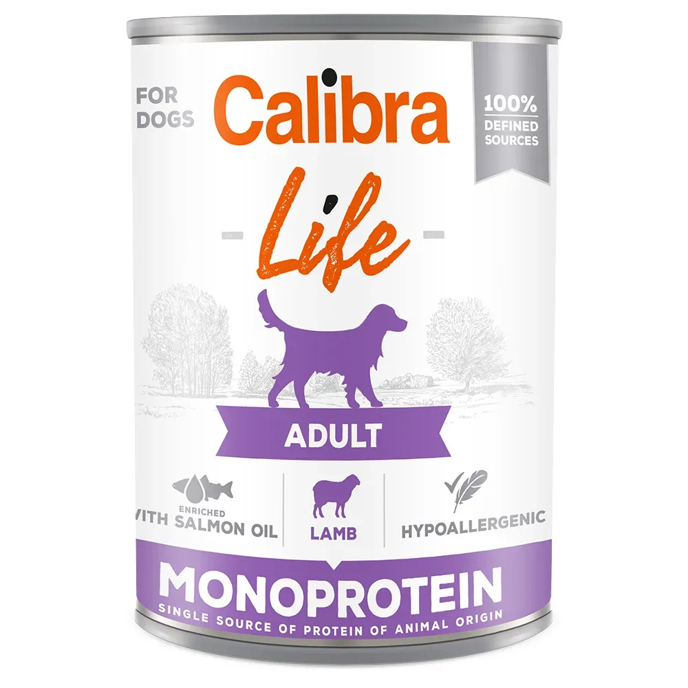 Calibra Dog Life Adult 12 x 400 g - Lamm