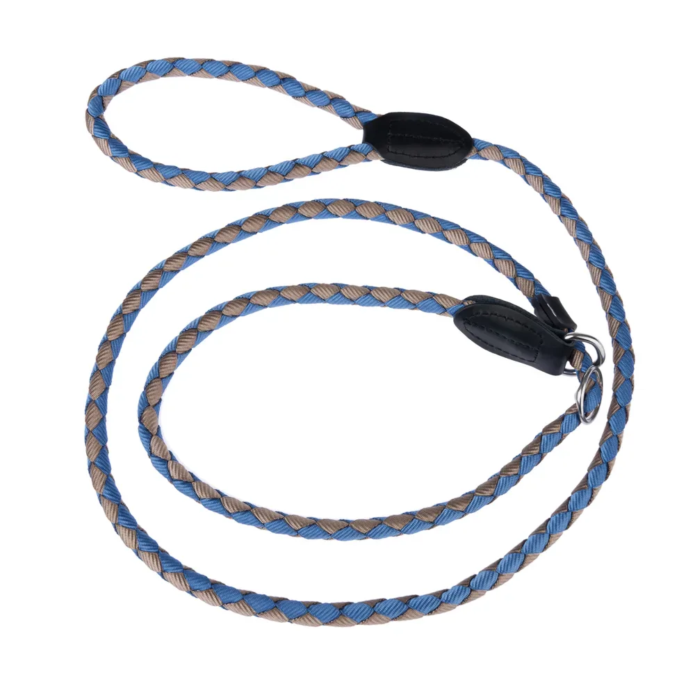 TIAKI Retrieverleine Twist - 170 cm lang, Ø 12 mm - grün/braun