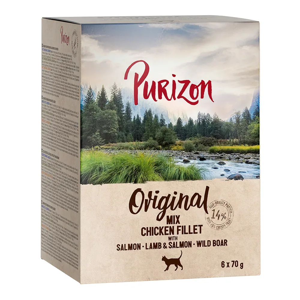 Purizon Adult 6 x 70 g - getreidefrei - Mix (3 Sorten)