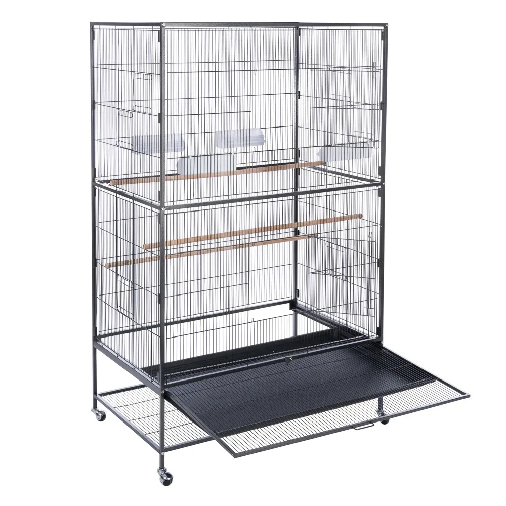 TIAKI Vogelkäfig Grand Espace - L 90 x B 58,4 x H 152,4 cm