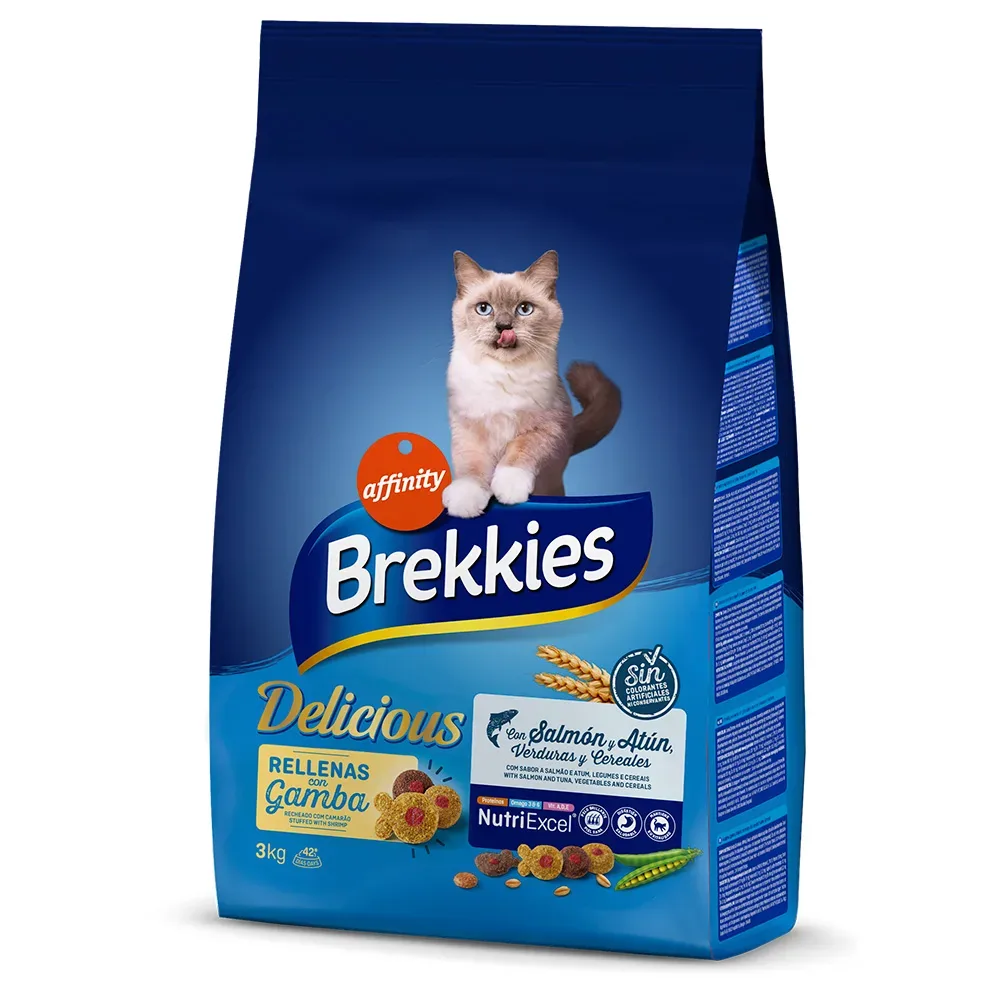 2 x Brekkies Trockenfutter zum Sonderpreis! - 2 x 3 kg Delicious Fisch