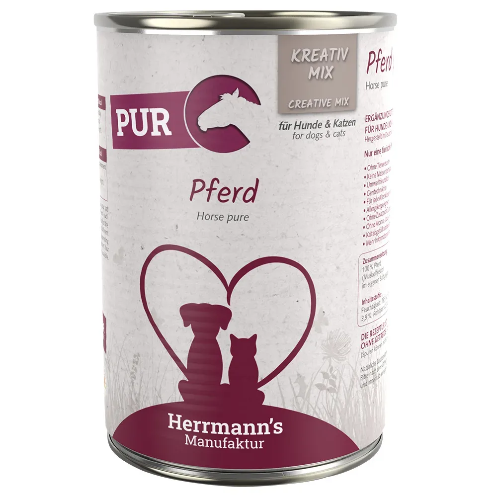 Herrmann´s Kreativ-Mix Reinfleisch / Bio-Reinfleisch 6 x 400 g - Bio-Huhn