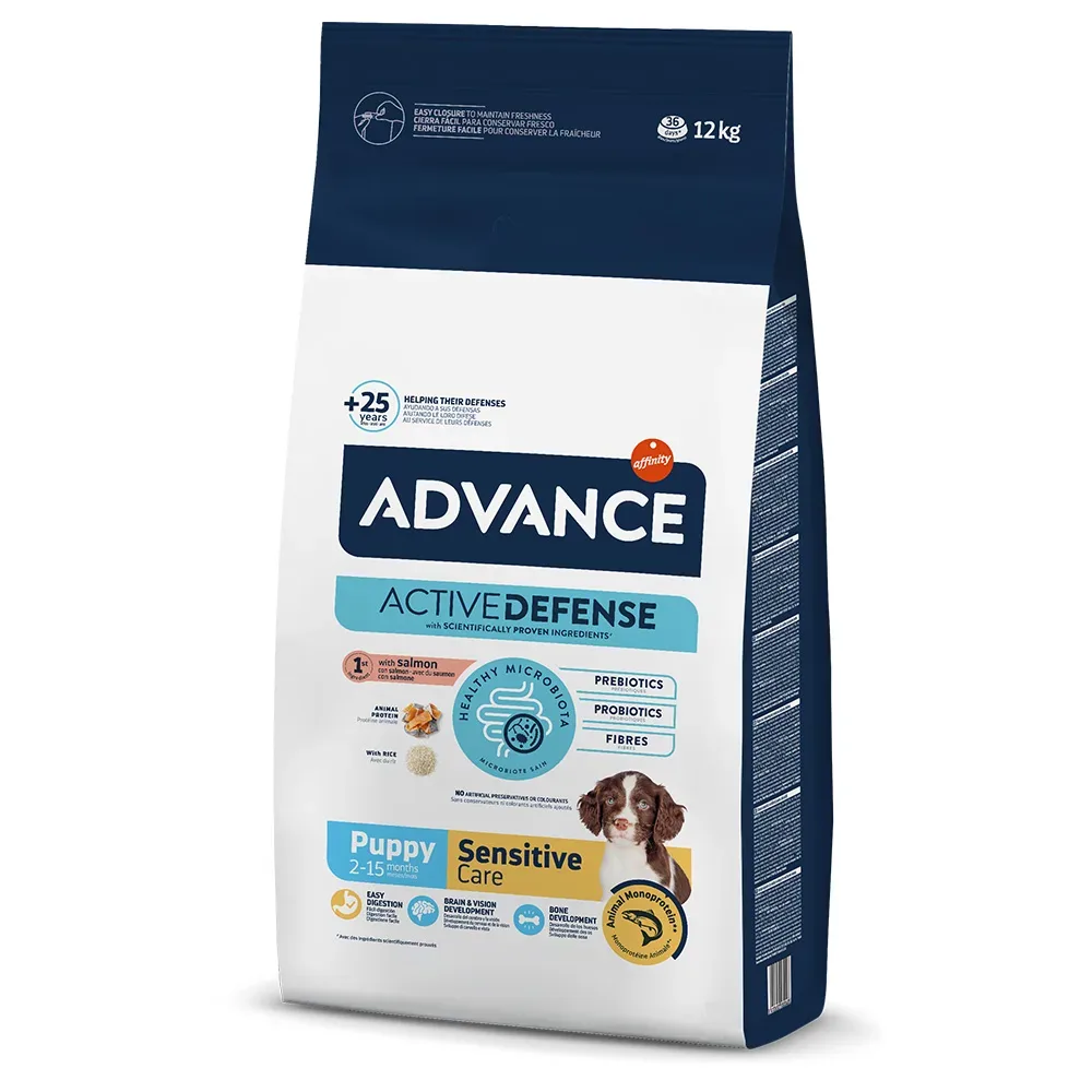 Advance Puppy Sensitive mit Lachs - Sparpaket: 2 x 12 kg