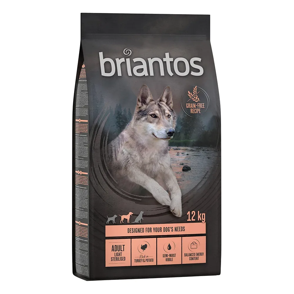Briantos Adult Light Sterilised Pute & Kartoffel - GETREIDEFREIE Rezeptur - 4 x 1 kg