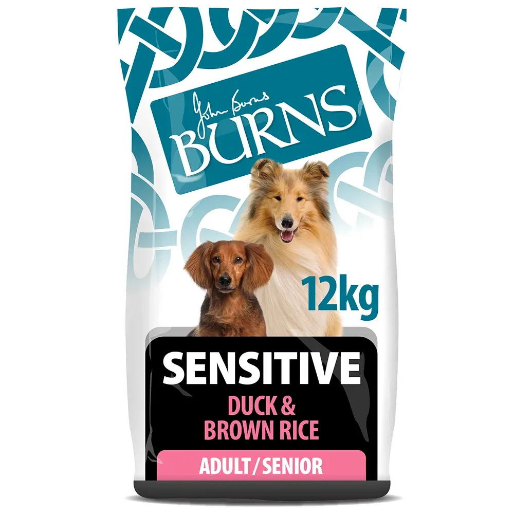 Burns Adult & Senior Sensitive Ente & brauner Reis - 12 kg