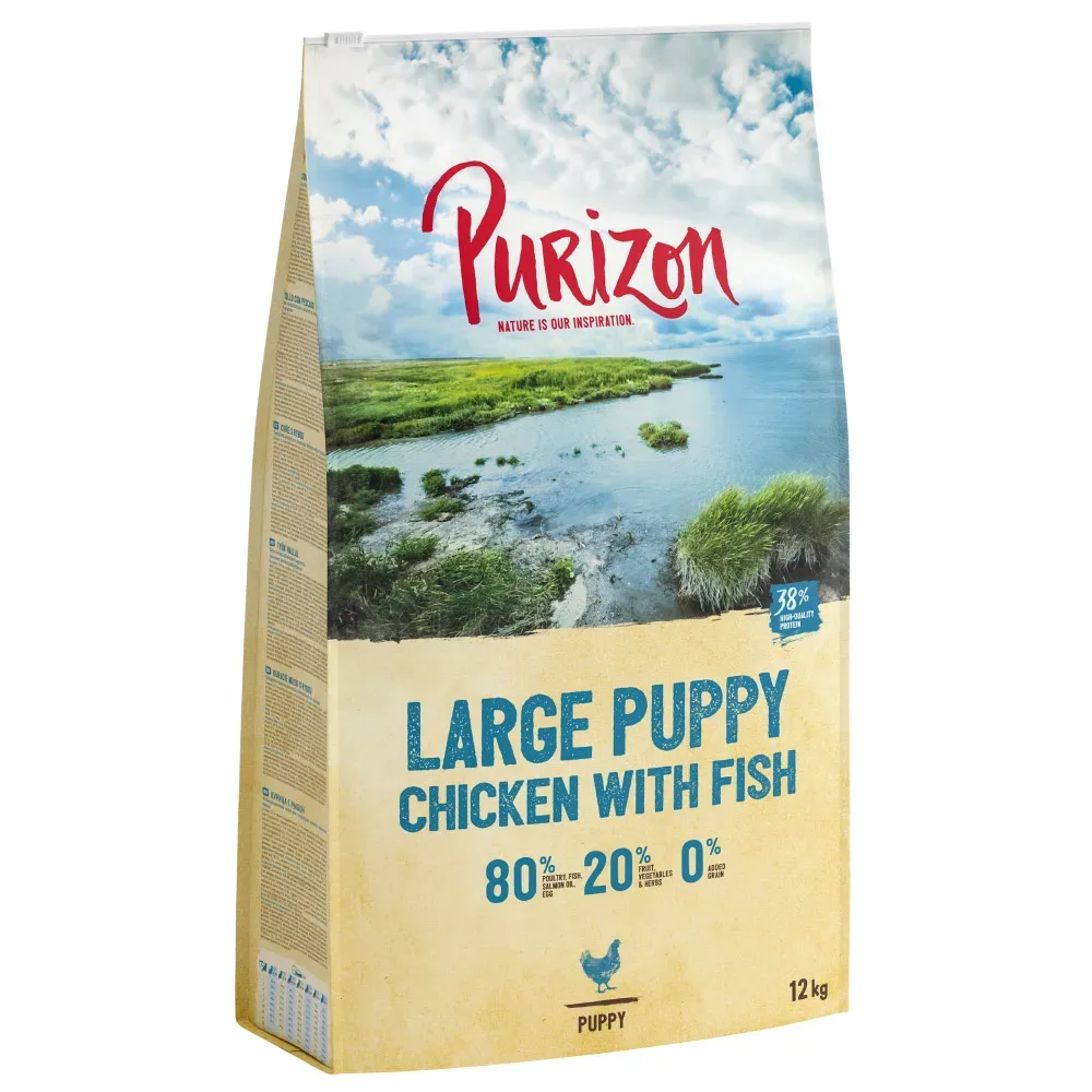 Purizon Large Puppy Huhn & Fisch - getreidefrei - 12 kg