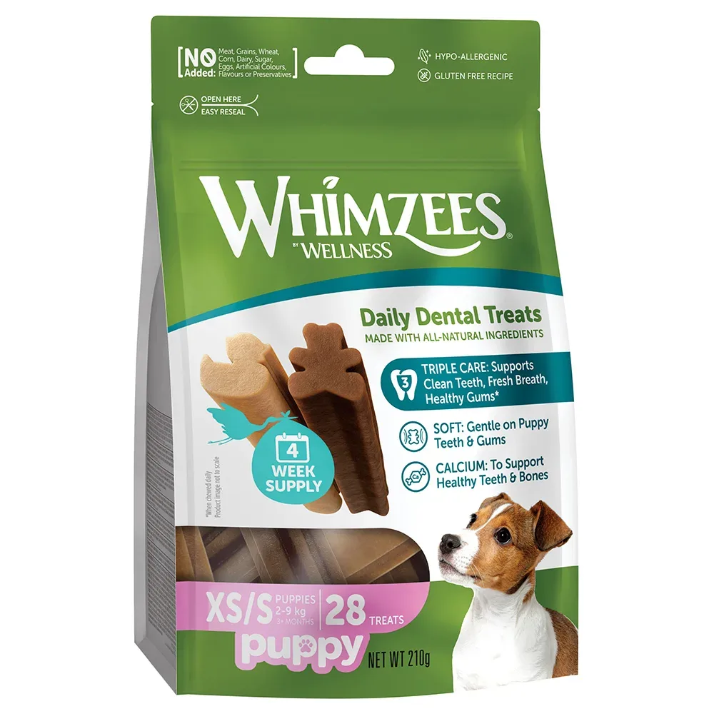 Whimzees by Wellness Sticks für Welpen - Sparpaket: 2 x Grösse M/L