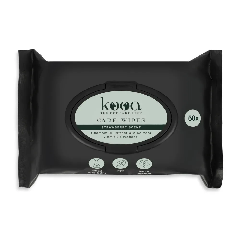 kooa Care Wipes - 50 Stück, Erdbeer-Duft