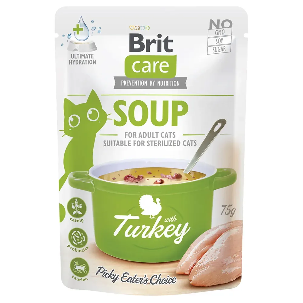 Brit Care Suppe für Katzen 15 x 75 g - Truthahn