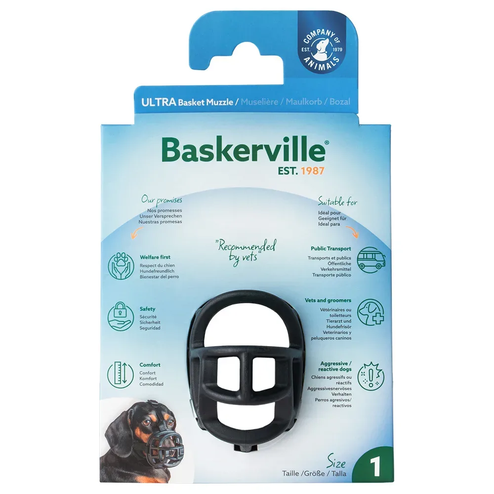 Maulkorb Baskerville Ultra 2.0 - Grösse 1, z.B. Yorkshire Terrier, Malteser