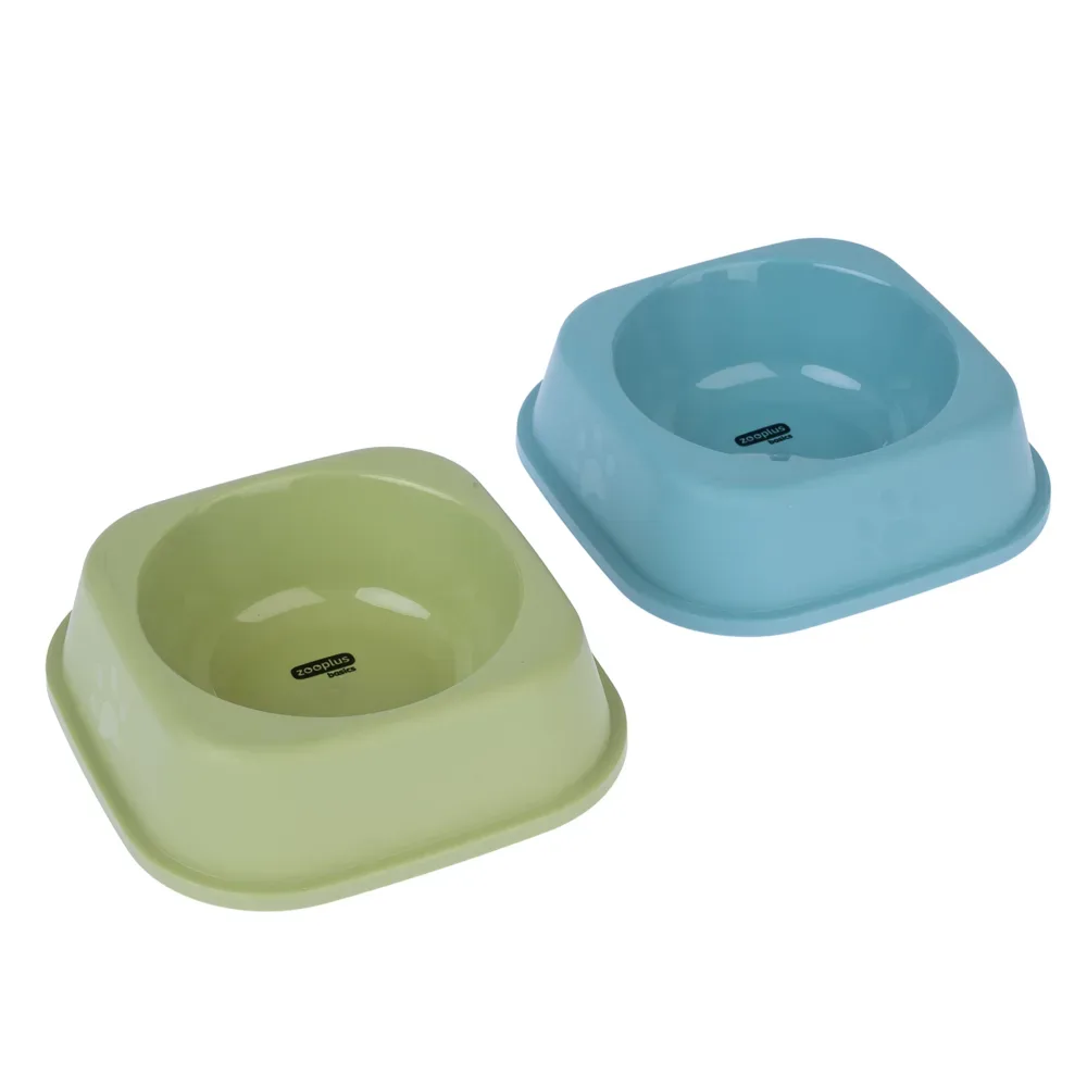 zooplus Basics Katzennäpfe, viereckig - 2 x 300 ml