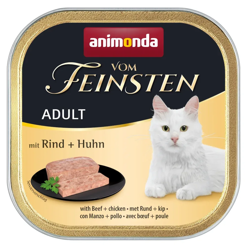 Megapack animonda vom Feinsten Adult 32 x 100 g - mit Rind & Huhn