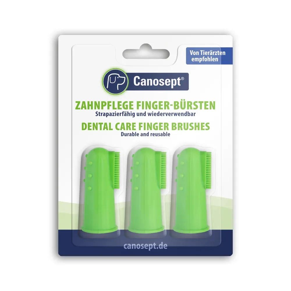 Canosept 3x Zahnpflege Finger-Bürsten