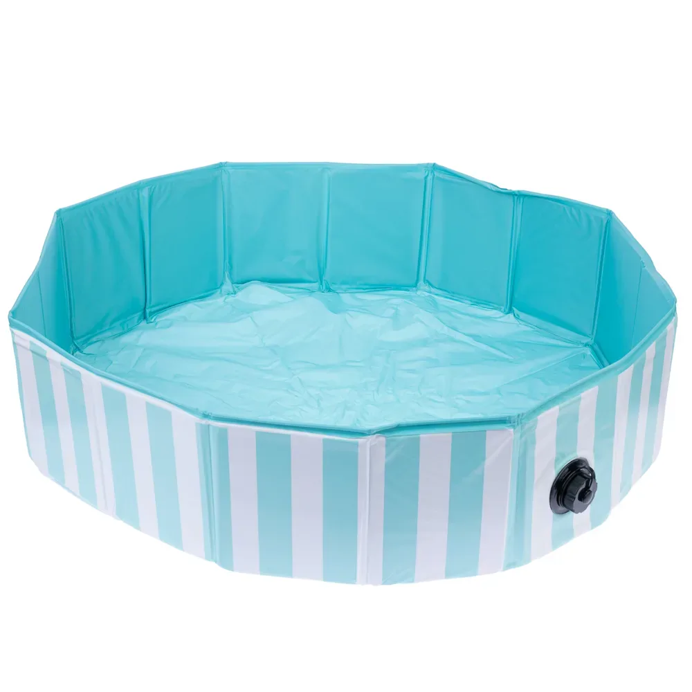 Nomad Tales Bloom Gestreifter Hundepool - Ø 80 x H 20 cm