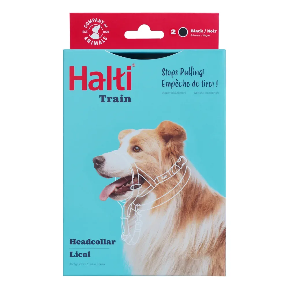 Halti Hunde-Kopfhalfter schwarz - Grösse 2: Beagle, Border Collie, Pudel
