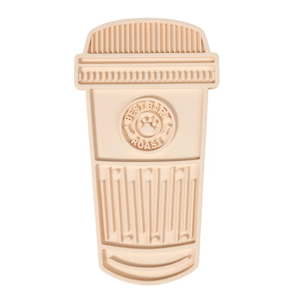 TIAKI Schleckmatte Kaffee Latte - L 30,5 x B 16,7 x H 1,5 cm
