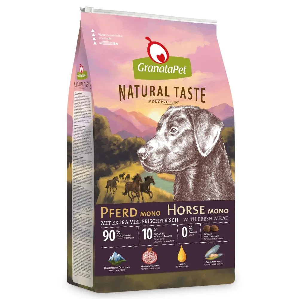 GranataPet Natural Taste Monoprotein Pferd - 12 kg