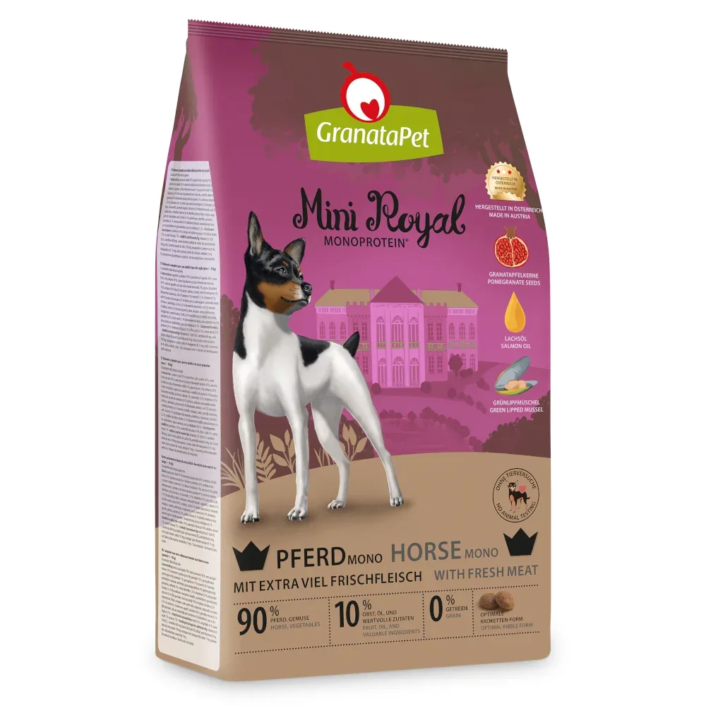 GranataPet Mini Royal Monoprotein Pferd - Sparpaket: 2 x 1 kg