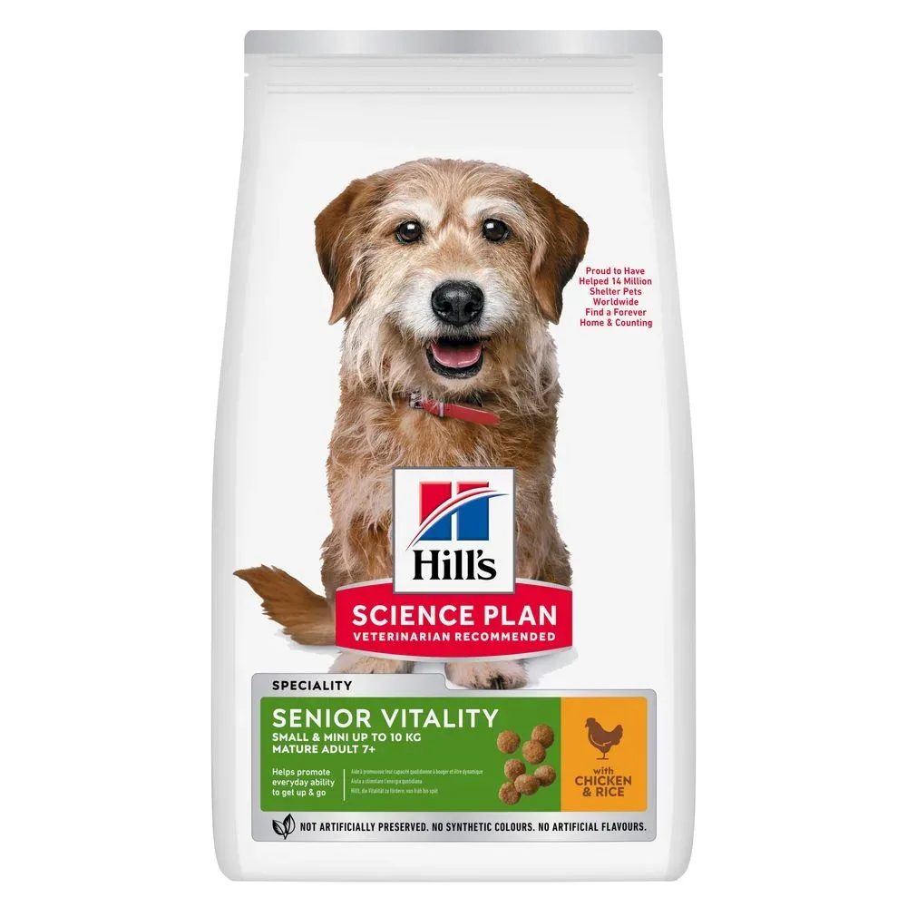 Hill's Science Plan Senior Vitality Mature Adult 7+ Small & Mini mit Huhn - 6 kg