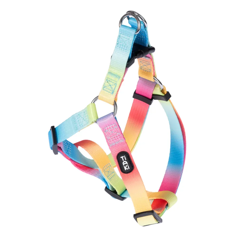 TIAKI Geschirr Rainbow - Grösse M: 50 - 70?cm Brustumfang