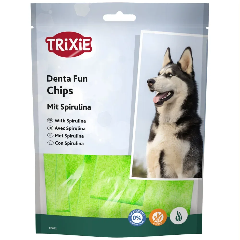 Trixie Denta Fun Chips mit Spirulina - 100 g