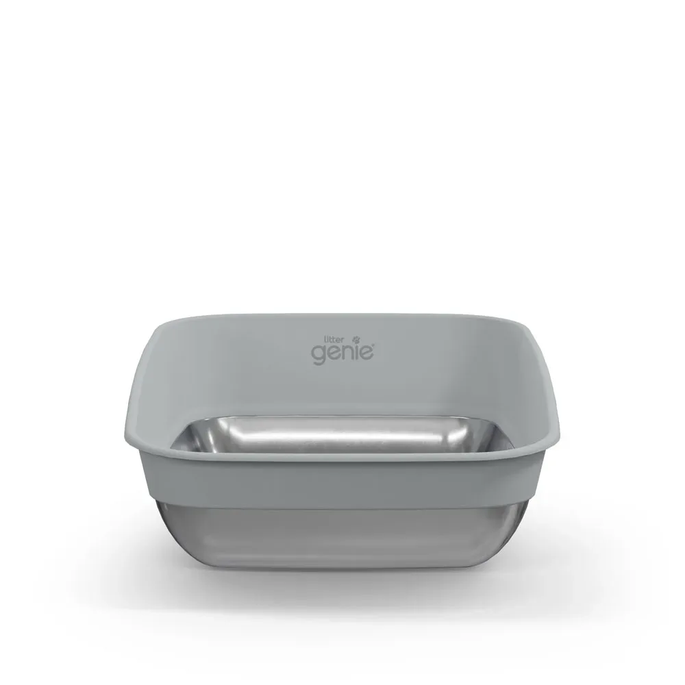 LitterLocker by Litter Genie® Platinum Katzentoilette - edelstahl / grau