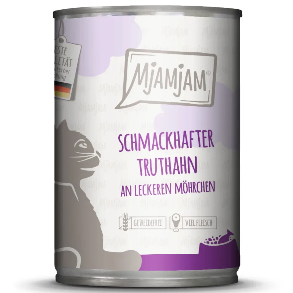 MjAMjAM 6 x 400 g - schmackhafter Truthahn an leckeren Möhrchen