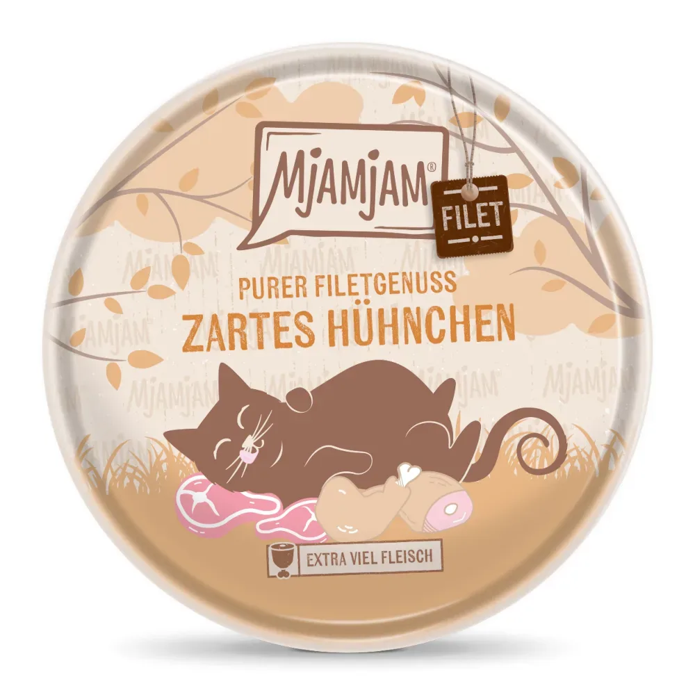 MjAMjAM purer Filetgenuss 16 x 80 g - zartes Hühnchen