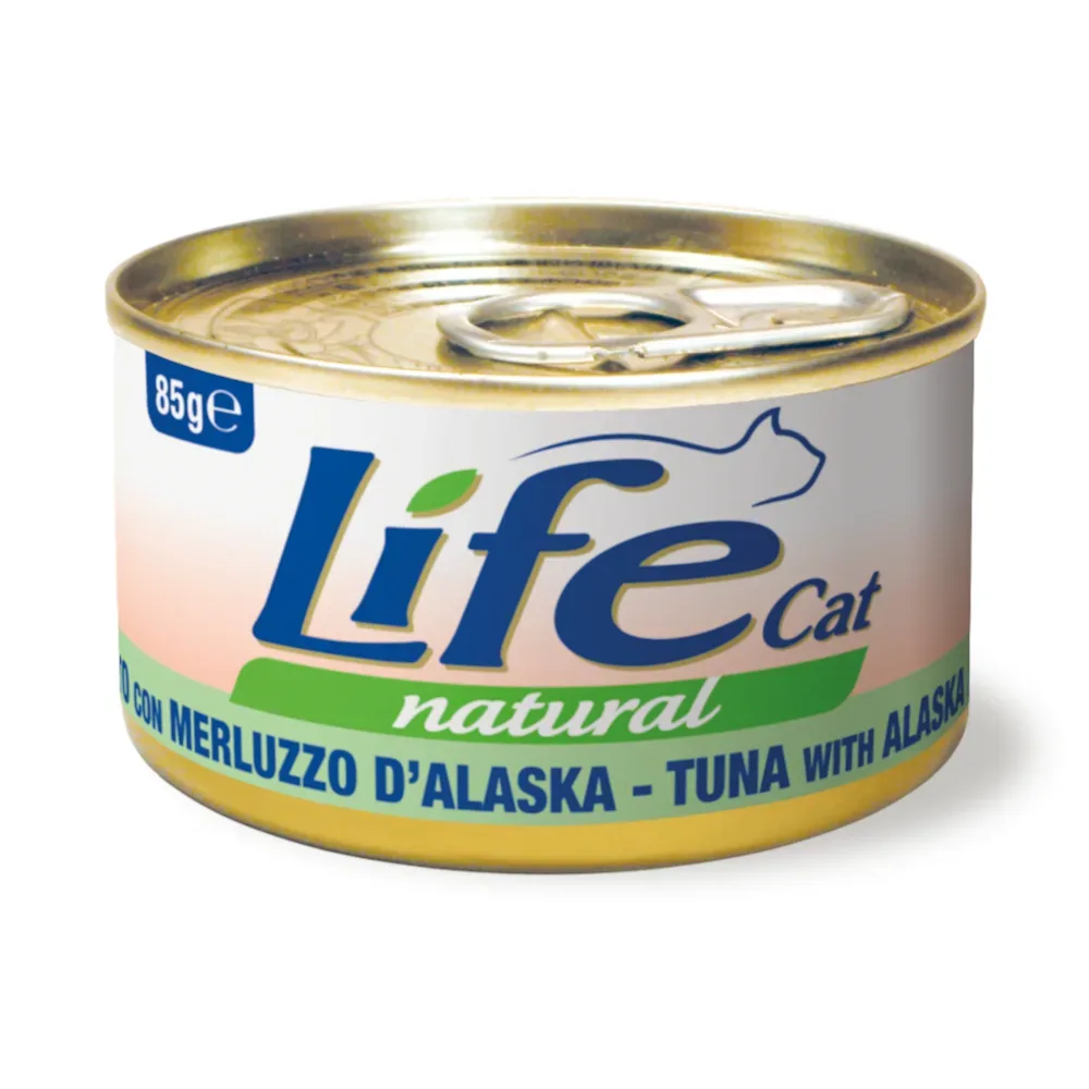 Life Cat Natural Adult 6 x 85 g - Thunfisch mit Alaska-Seelachs